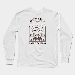 Monoline Camping Long Sleeve T-Shirt